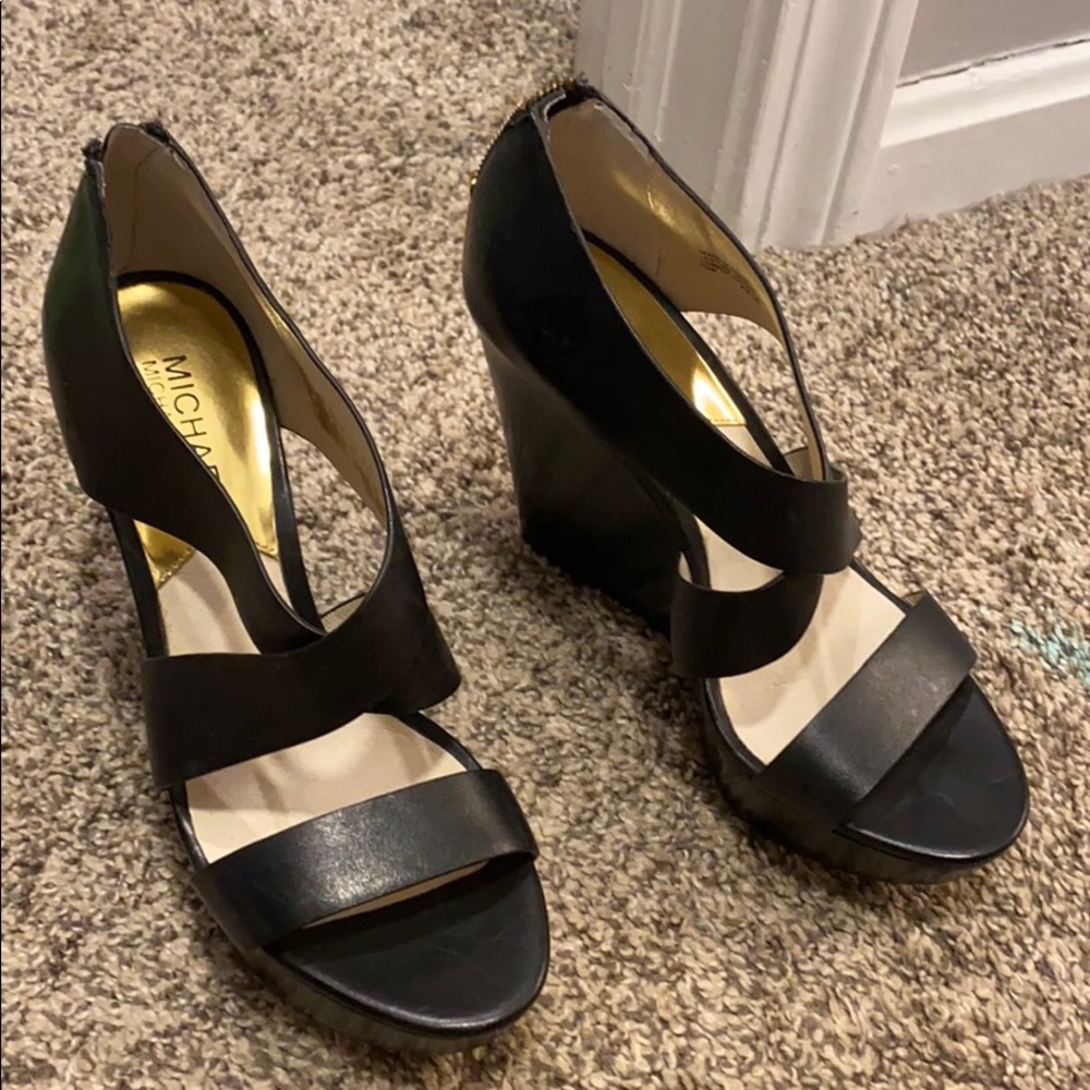 Black Wedges shoes